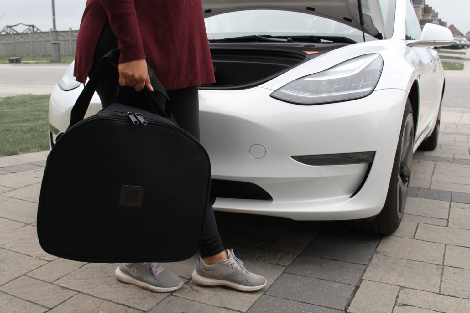 Model 3 luggage bag carry in trunk