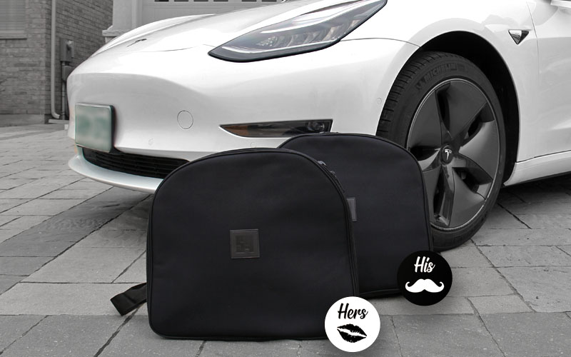 Model 3 frunk luggage bag pair