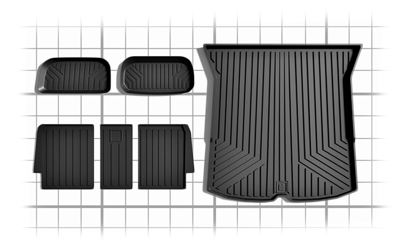 model Y frunk trunk mats dimensions