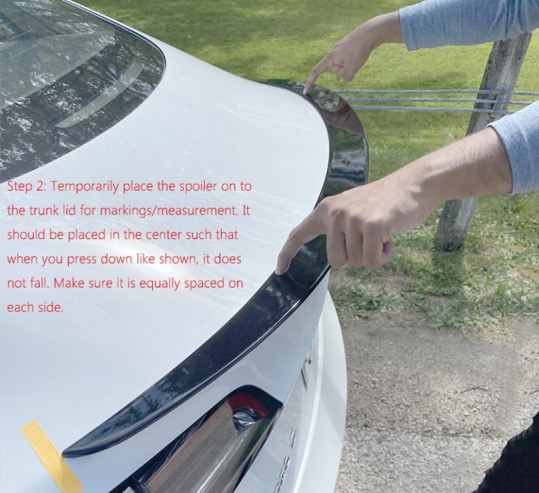 How to install a Spoiler on Tesla Model 3 - Tesloid Canada