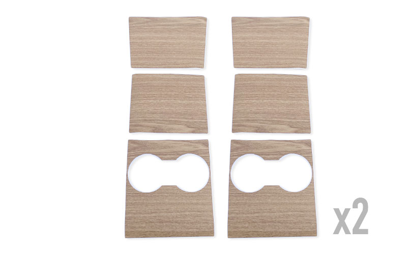 center console wrap wood for model 3