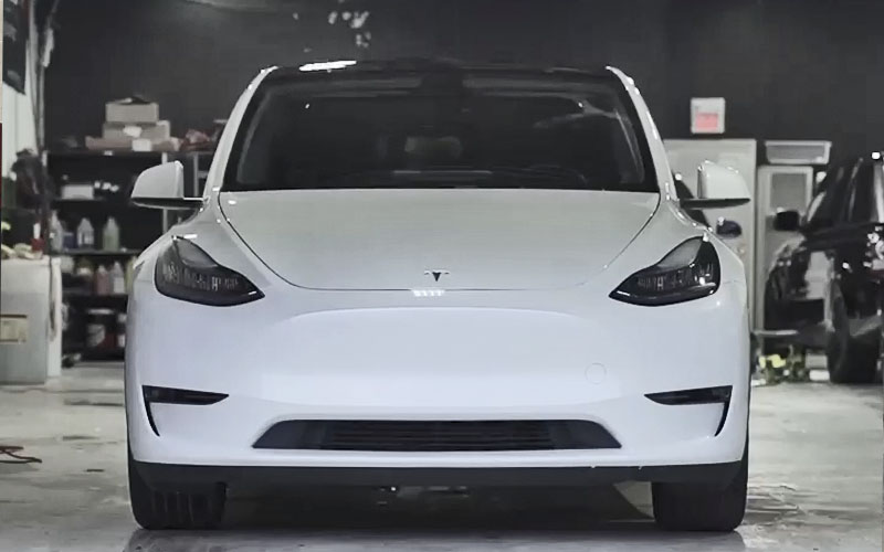 Model 3 Paint Protection Film PPF Stone Chips