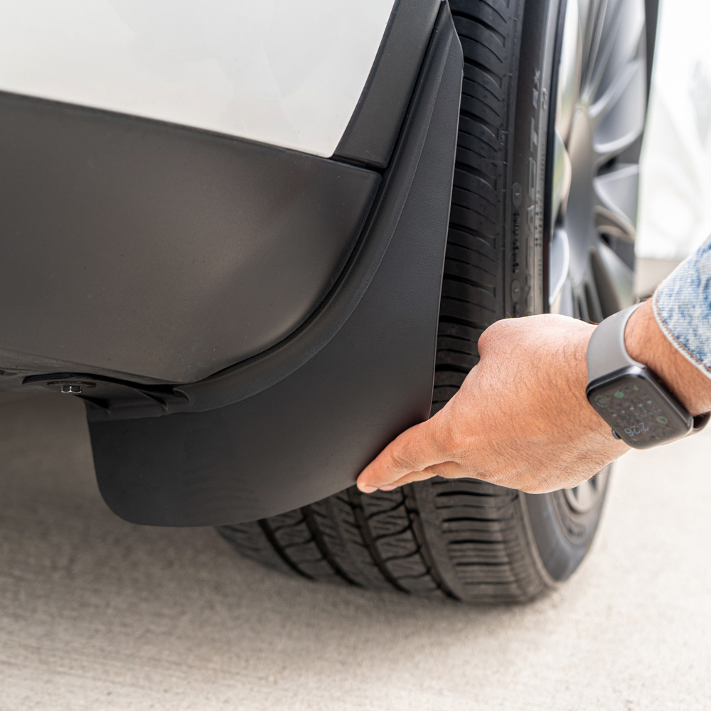 model Y mud flaps installation