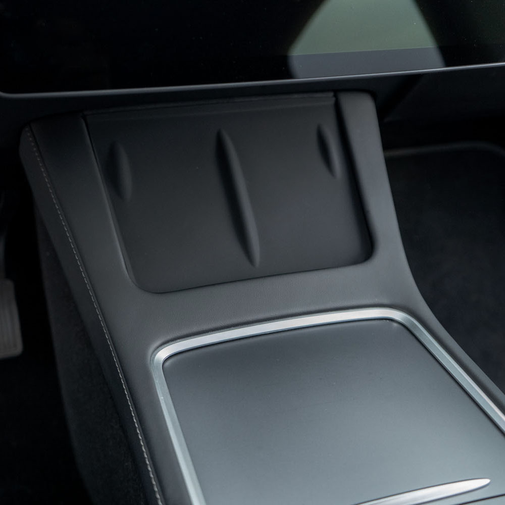 Model y cup holder cutout