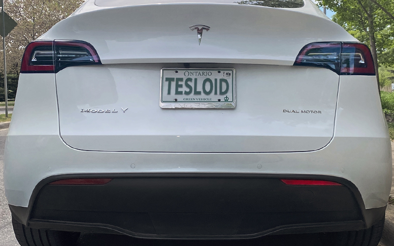 Model 3 badge chrome rear