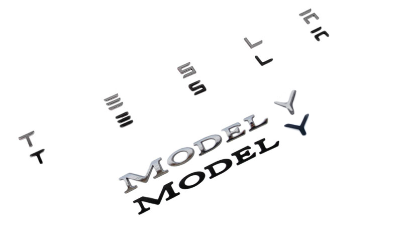 Model 3 badge Sticker