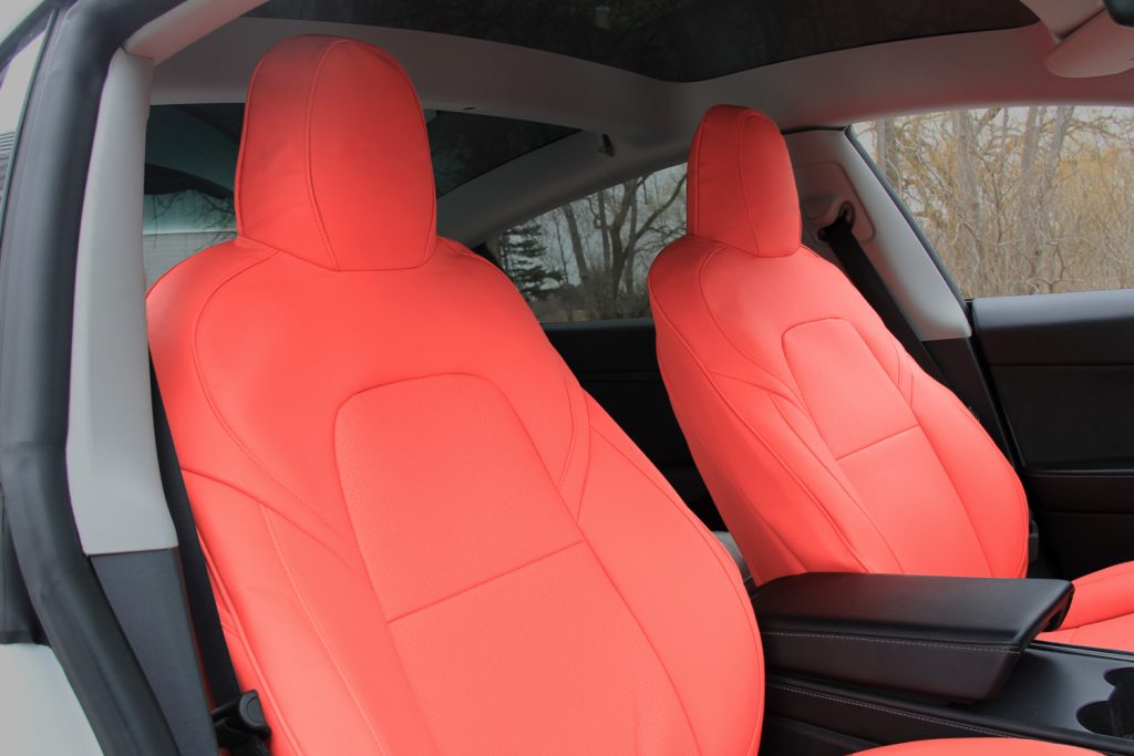 Tesloid Red Seat Covers