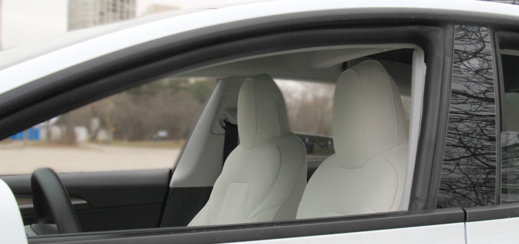 Tesloid White Seat Covers
