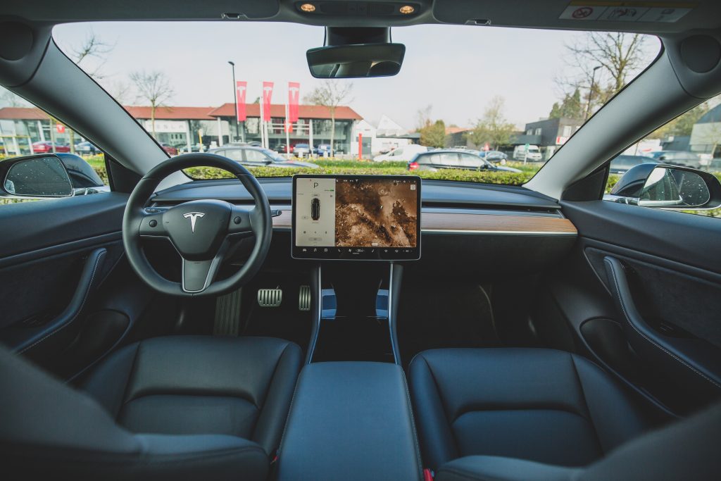 Interior of a Tesla Model 3 Before it was Refreshed