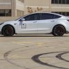 Pearl White Tesla Model 3 with Tesloid TS01 Rims