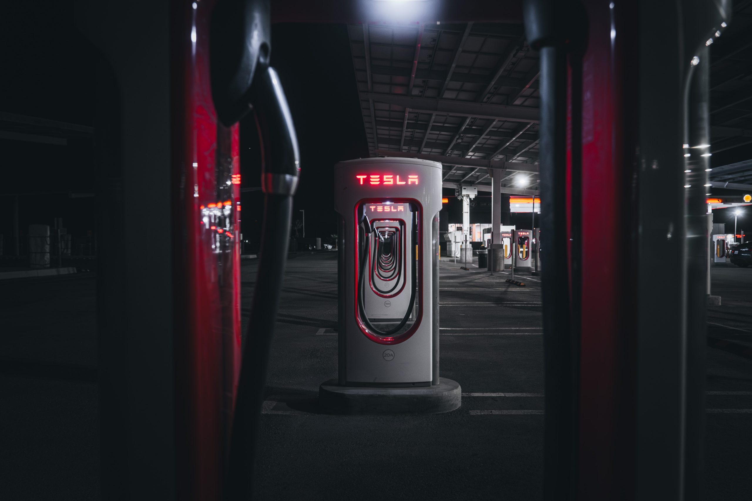 Tesla Supercharging Stall