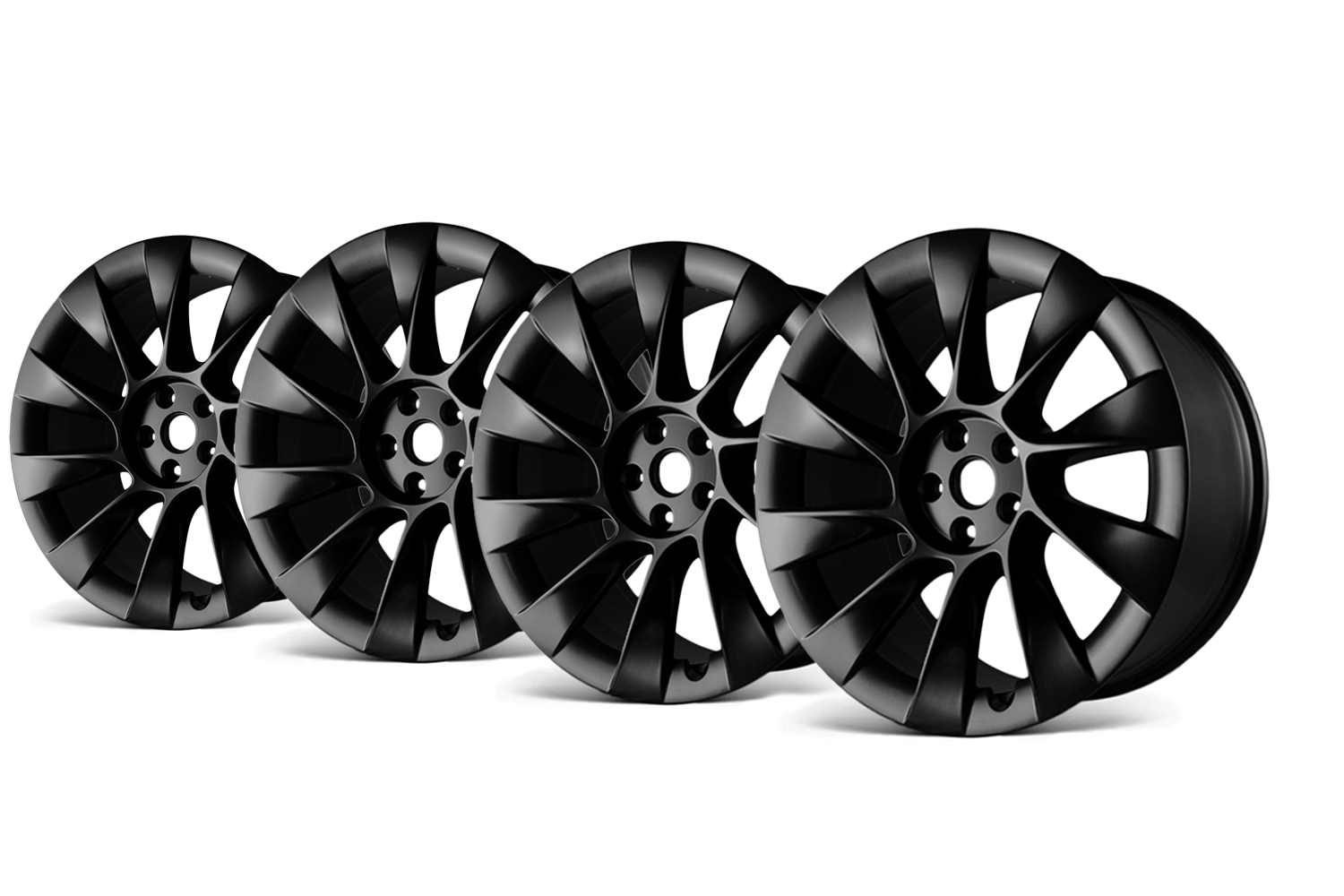Tesla Model Y Tesloid Induction rims and Tire Package with TPMS