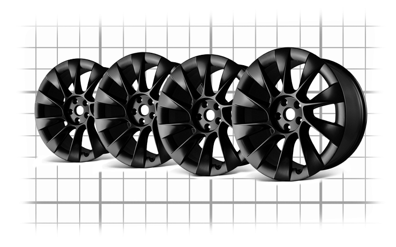 Tesla Model Y Tesloid Induction rims+ Tire Package -  20