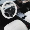 Tesloid Nappa Leather Seats Covers for Model Y - Dove White