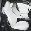 Tesloid Nappa Leather Seats Covers for Model Y - Dove White