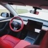 Tesloid Nappa Leather Seats Covers for Model Y - Rolls Royce Red