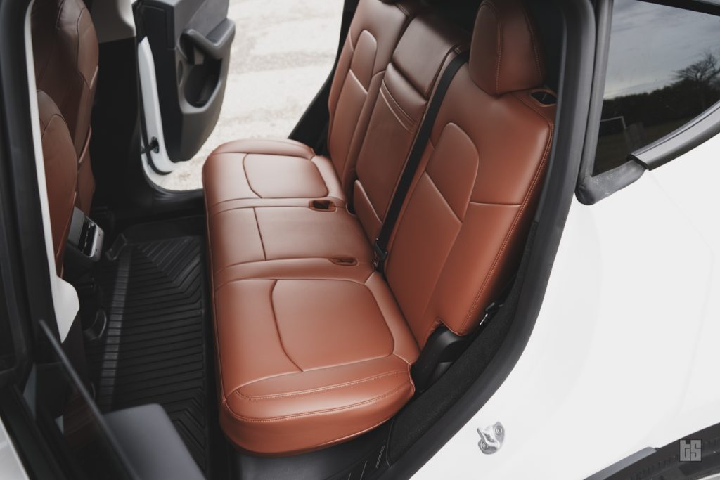 Tesloid Nappa Leather Seats Covers for Model Y - Saddle Tan