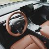 Tesloid Nappa Leather Seats Covers for Model Y - Saddle Tan