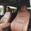 Tesloid Nappa Leather Seats Covers for Model Y - Saddle Tan