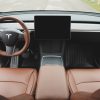 Tesloid Nappa Leather Seats Covers for Model Y - Saddle Tan