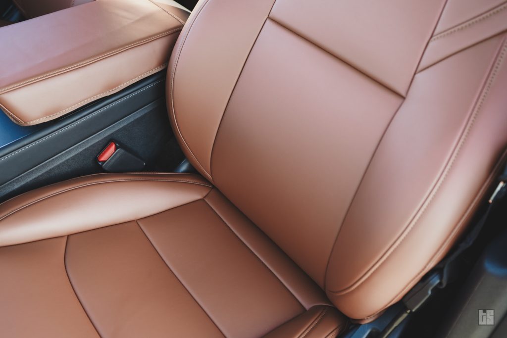 Tesloid Nappa Leather Seats Covers for Model Y - Saddle Tan