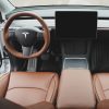 Tesloid Nappa Leather Seats Covers for Model Y - Saddle Tan