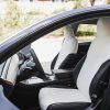 Tesloid Nappa Leather Seats Protectors for Model Y - Dove white