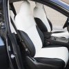 Tesloid Nappa Leather Seats Protectors for Model Y - Dove white
