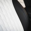 Tesloid Nappa Leather Seats Protectors for Model Y - Dove white