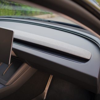 Tesla Dash Cover Gloss Carbon Fiber for 2024 Highland