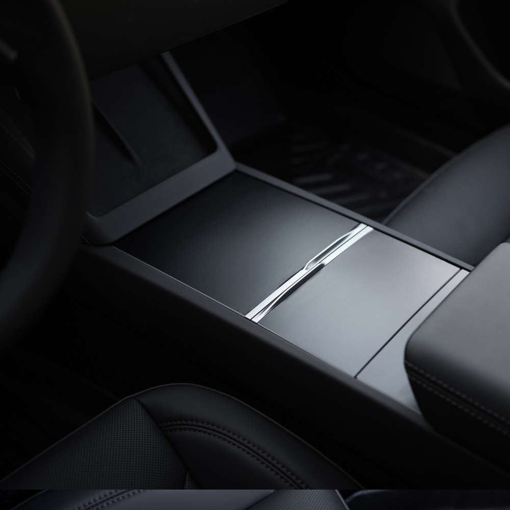 Center Console wrap matte black