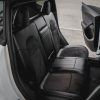 Tesloid Napa Leather Seat Covers Black Suede Onyx
