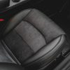 Tesloid Napa Leather Seat Covers Black Suede Onyx