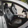 Tesloid Napa Leather Seat Covers Black Suede Onyx
