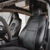 Tesloid Napa Leather Seat Covers Black Suede Onyx