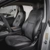 Tesloid Napa Leather Seat Covers Black Suede Onyx