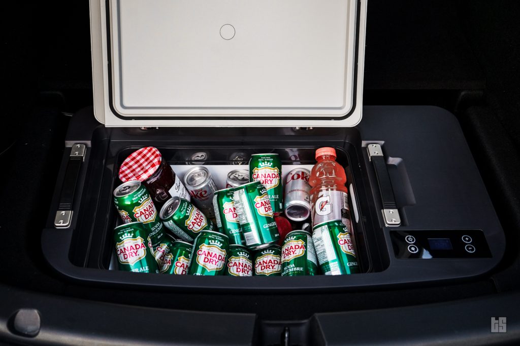 Tesloid Tesla Model Y Sub Trunk Fridge