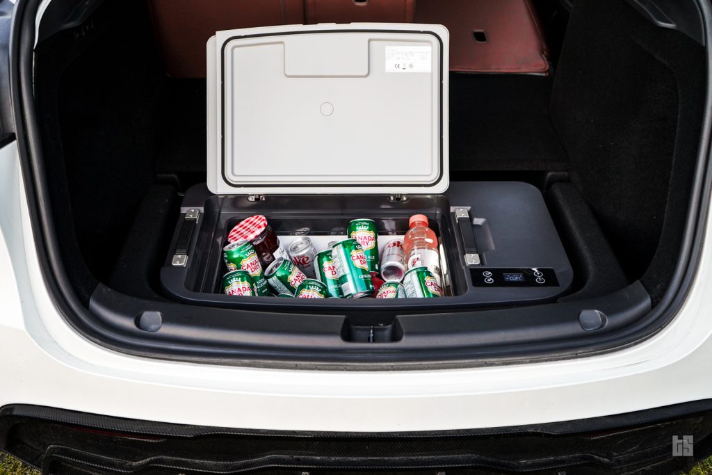 Tesloid Tesla Model Y Sub Trunk Fridge