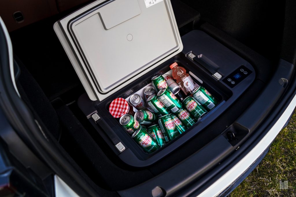 Tesloid Tesla Model Y Sub Trunk Fridge