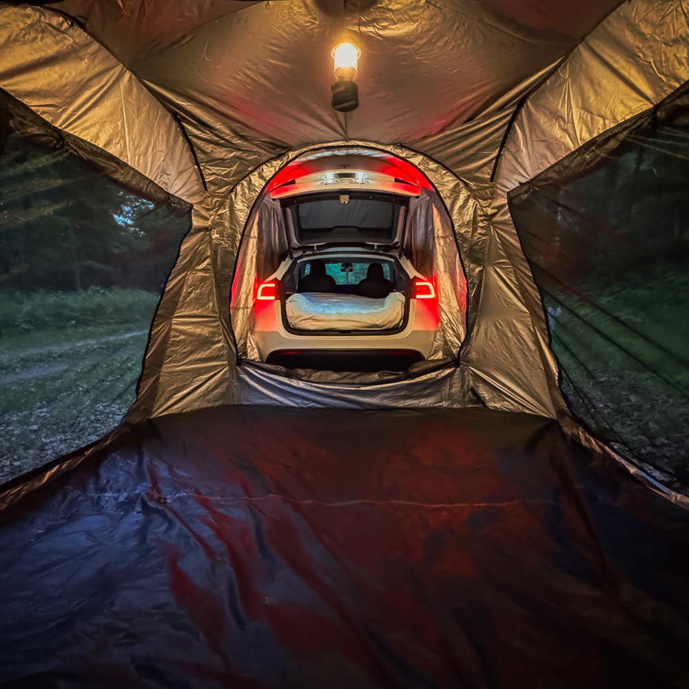 Model Y tent living space