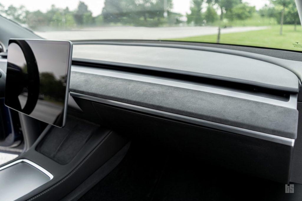 Tesla Model Y Alcantara Dash and Door Trim