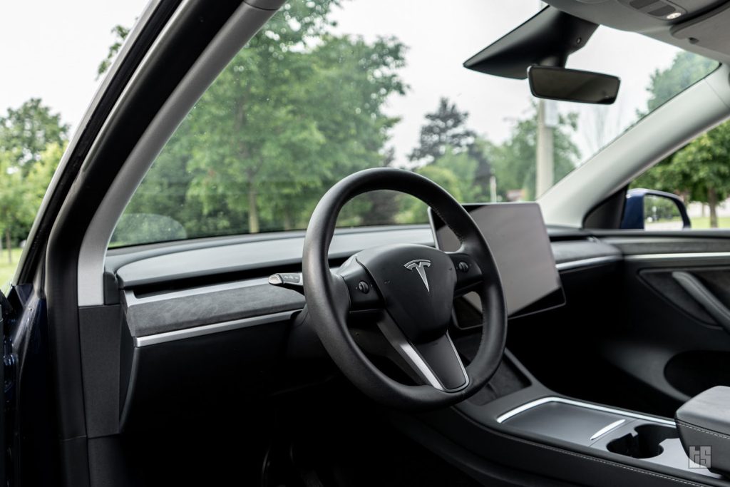 Tesla Model Y Alcantara Dash and Door Trim