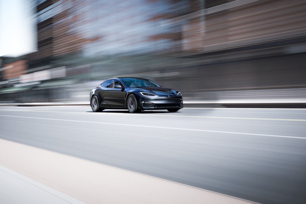 Tesla Model S on a Track