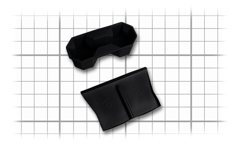 Cybertruck Cup Holder and Wireless Charging area Liners