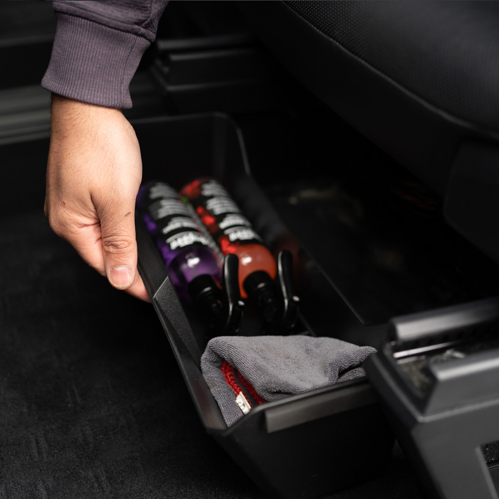 Cybertruck Underseat Organizer Drop in Place