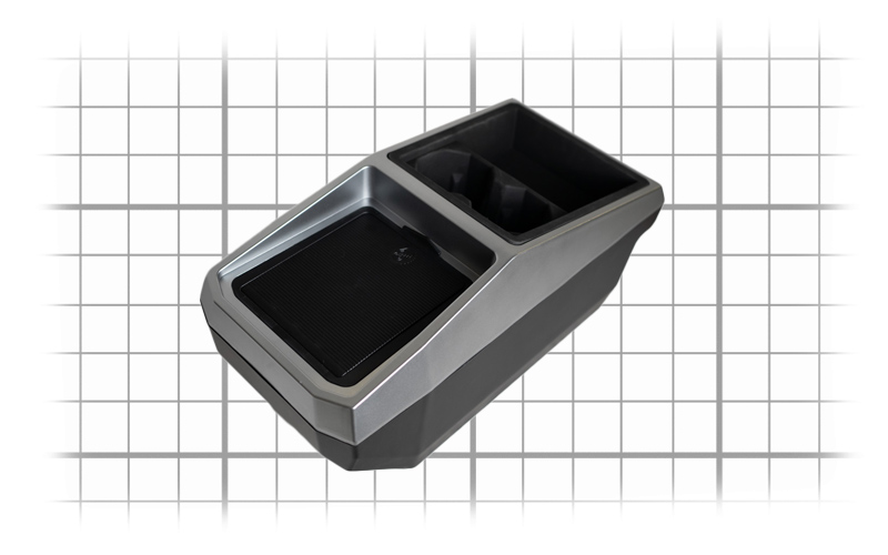 Cybertruck Cup Holder and Wireless Charging area Liners