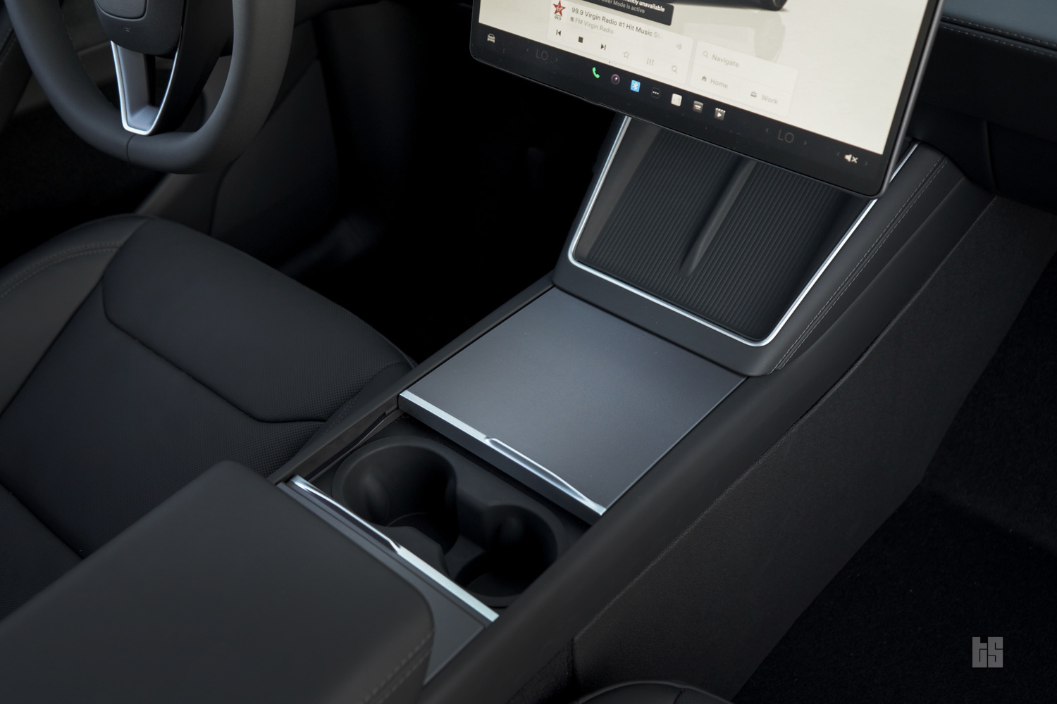 Tesla Model Y Juniper 3D Cup Holder and Wireless Charger Liners Tesla Model Y Juniper 3D Cup Holder and Wireless Charger Liners