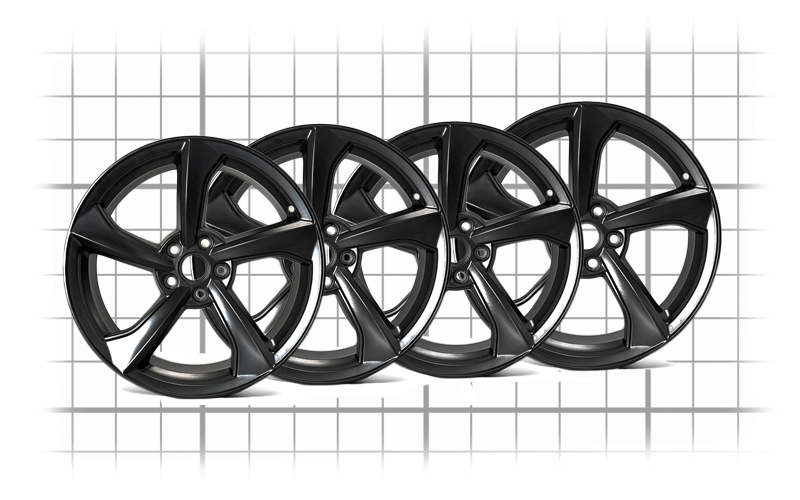 Tesla Model Y Tesloid Crossflow Rims Tires specification size