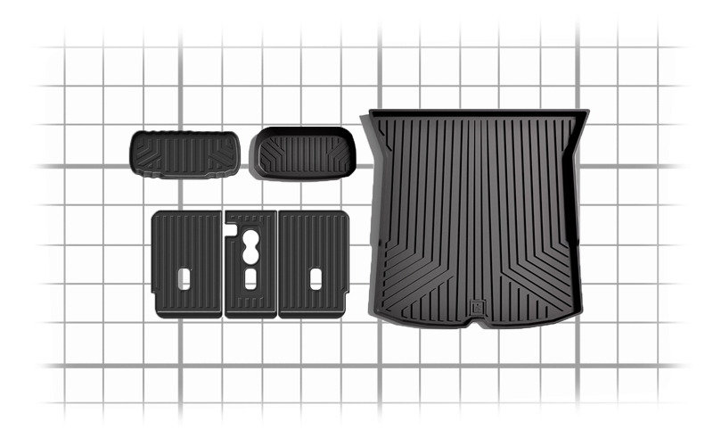 model Y frunk trunk mats dimensions