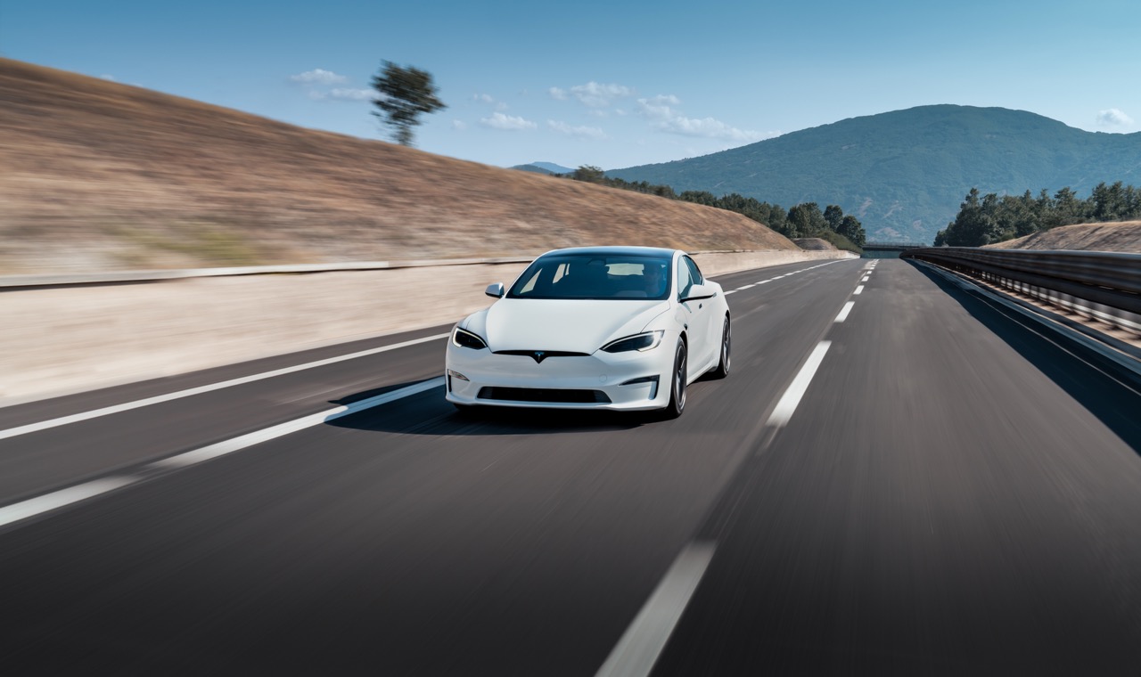 Tesla Model S Driving